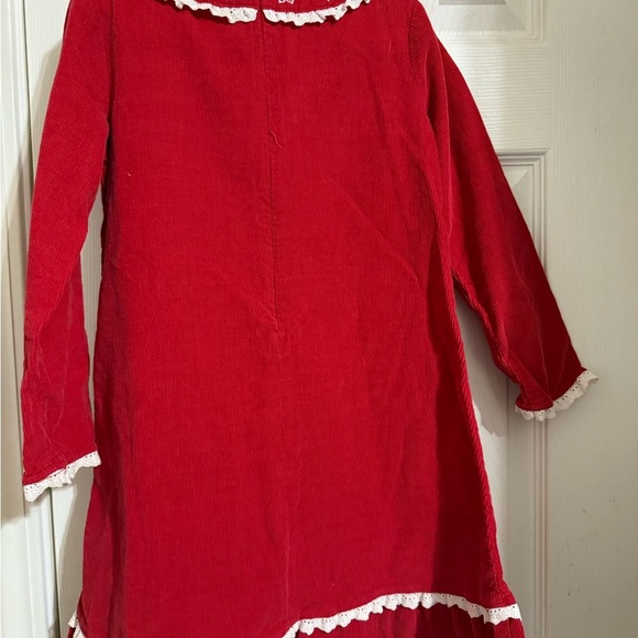 Hanna Andersson Corduroy Holiday Dress - size 6-7 - Picture 5 of 10
